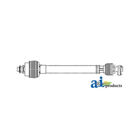 A & I Products Round Baler Driveline; 540 RPM, BP Size S4, SFT CV W/ Shear Bolt 64.5" x7.5" x7.5" A-87643132